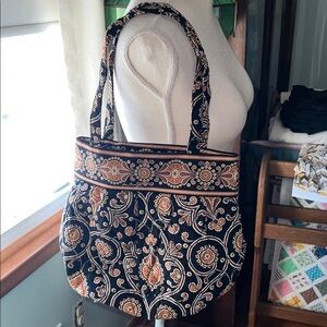 Vintage Vera Bradley Shoulder Cafe Latte Pattern.